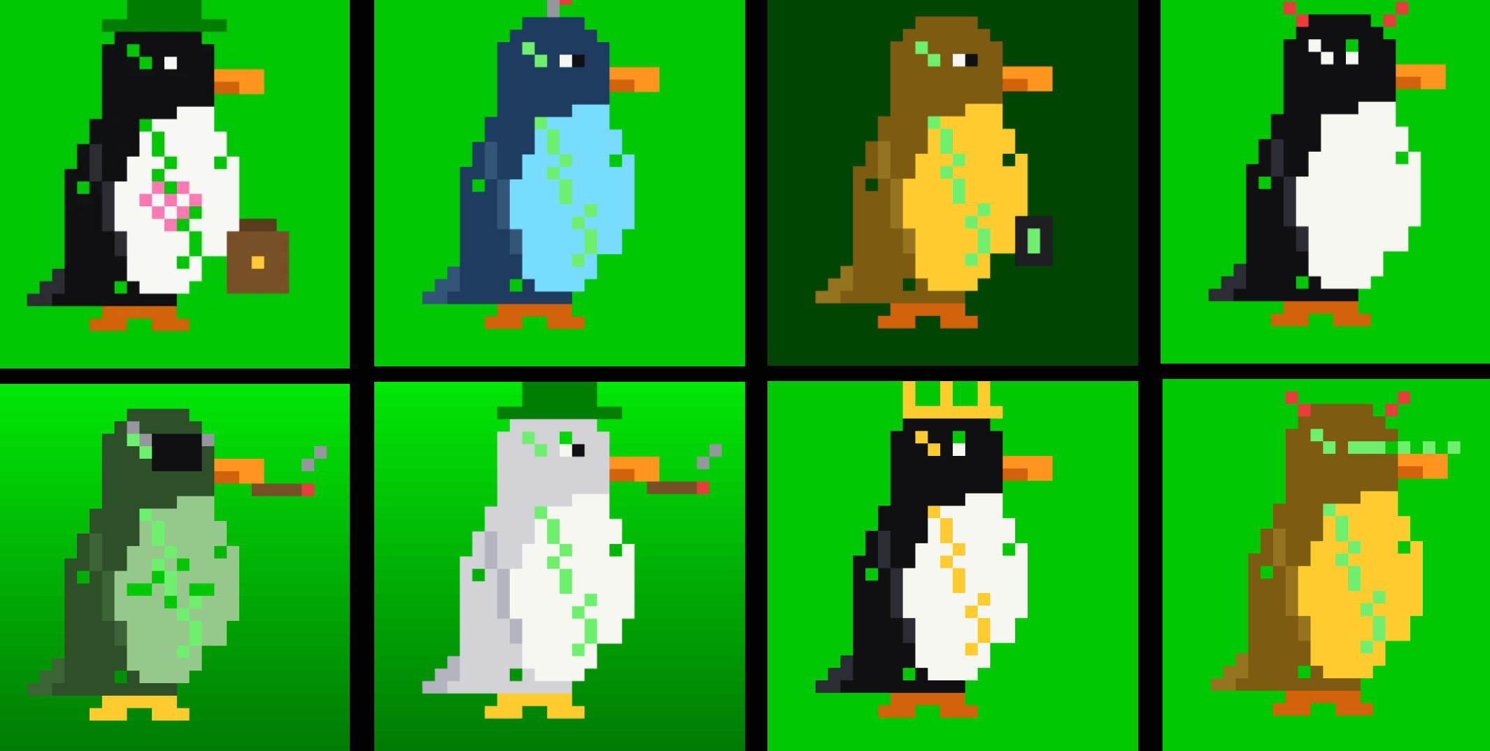 Sample of Pengs trait combinations